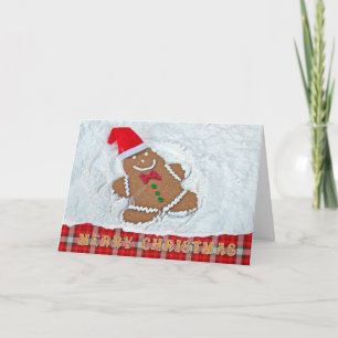 Cartes Pour Fêtes Annuelles Noël pain d'épices Ange de neige