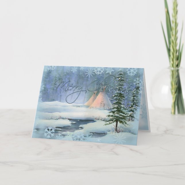 Cartes Pour Fêtes Annuelles NOËL PAISIBLE de TIPI par SHARON SHARPE (Devant)