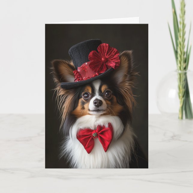 Cartes Pour Fêtes Annuelles Noël Papillon victorien (Devant)