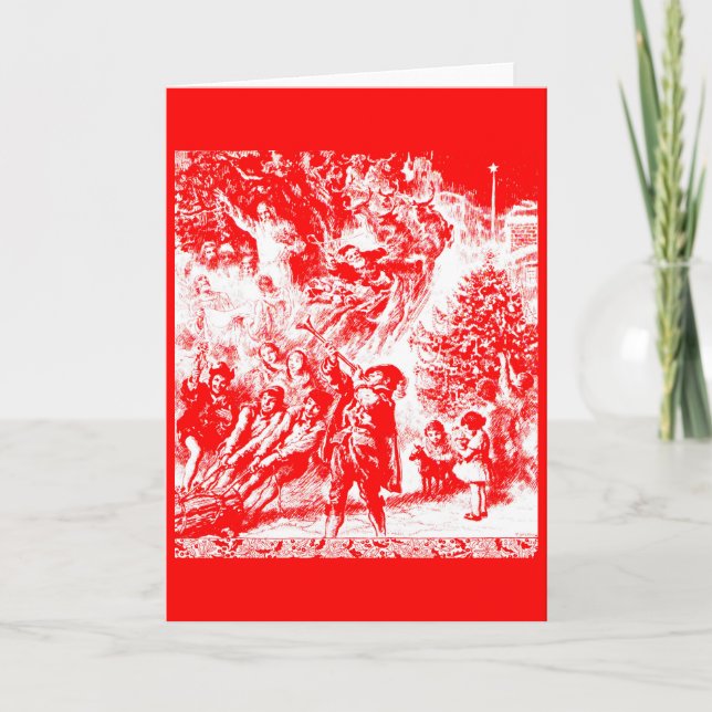 Cartes Pour Fêtes Annuelles Noël passé (Devant)