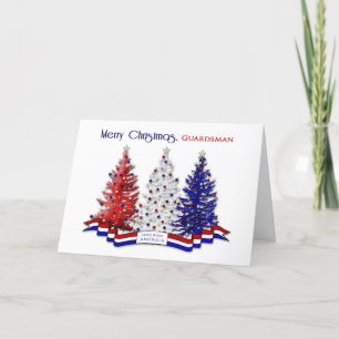 Cartes Pour Fêtes Annuelles NOËL PATRIOTIQUE AMÉRICAIN, Garde côtière