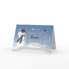 Noël - patriotique - petit-fils - bonhomme de