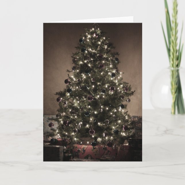 Cartes Pour Fêtes Annuelles Noël peint à la main (Devant)