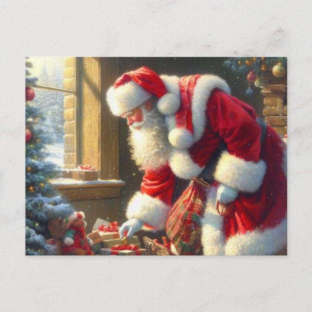 Cartes Pour Fêtes Annuelles Noël Père Noël 3 (Devant)