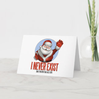 Cartes Pour Fêtes Annuelles Noël : Père Noël n'existent jamais
