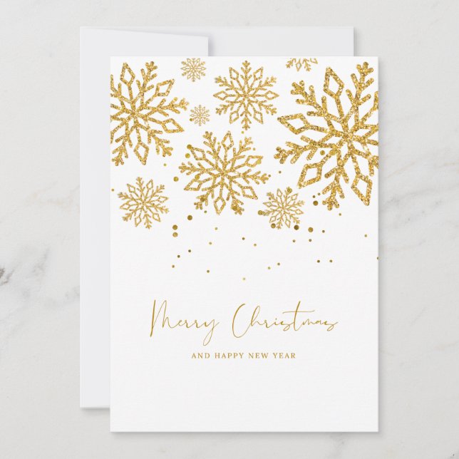 Cartes Pour Fêtes Annuelles Noël personnel élégant et classique (Devant)