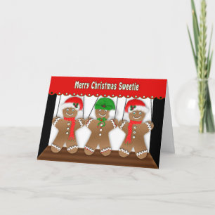 CARTES POUR FÊTES ANNUELLES NOËL - PETITS PAIN DE PAIN - DANSER
