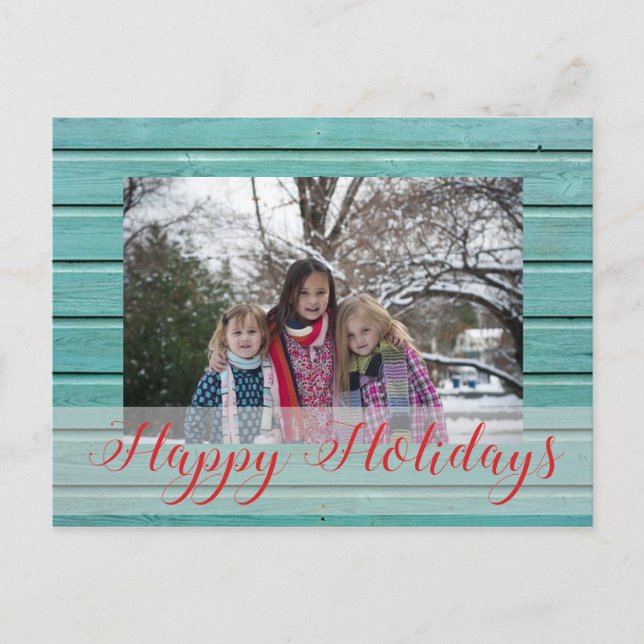 Cartes Pour Fêtes Annuelles Noël photo personnalisée (Devant)