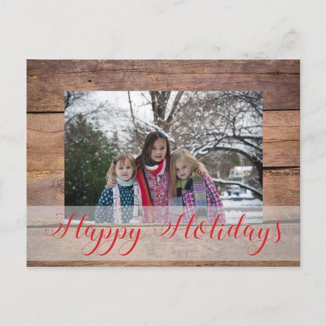 Cartes Pour Fêtes Annuelles Noël photo personnalisée (Devant)
