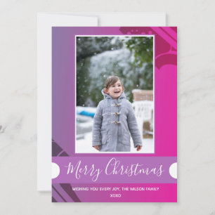 Cartes Pour Fêtes Annuelles Noël photo violet