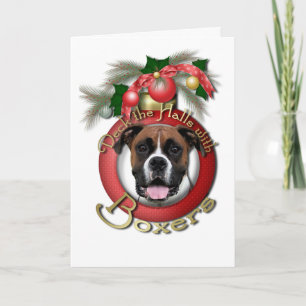 Cartes Pour Fêtes Annuelles Noël - plate-forme les halls - boxeurs - Vindy