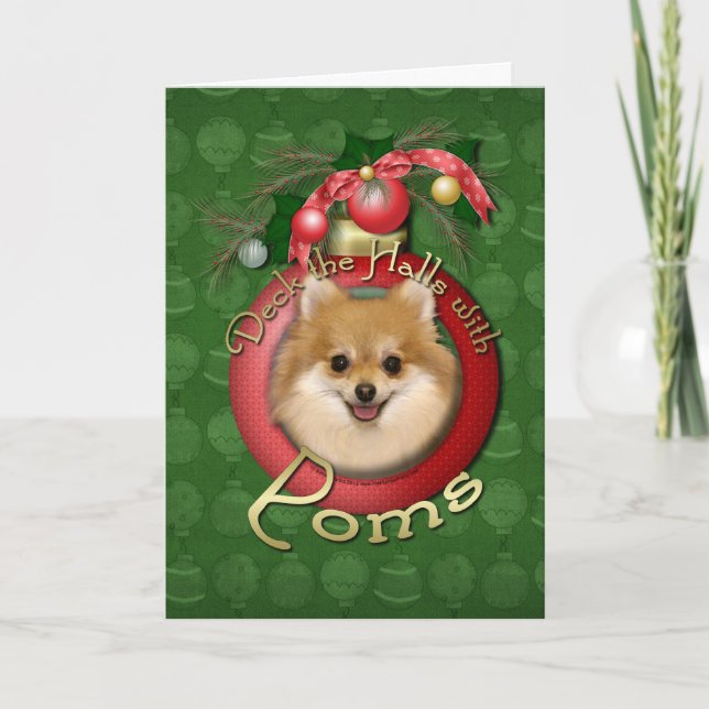 Cartes Pour Fêtes Annuelles Noël - plate-forme les halls - Poms (Devant)