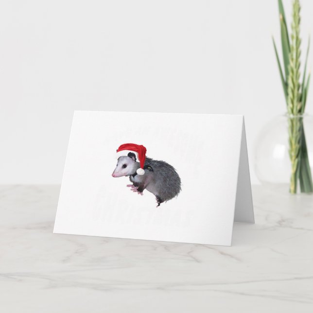 Cartes Pour Fêtes Annuelles Noël Possum génial (Devant)