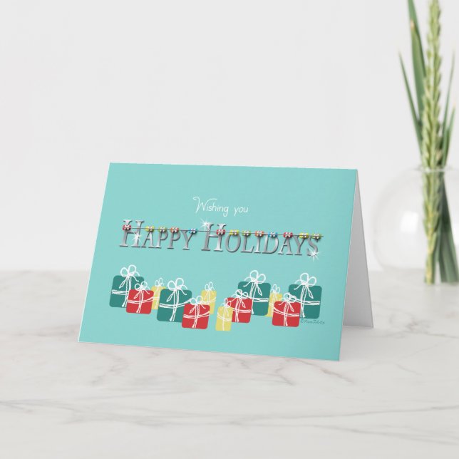 Cartes Pour Fêtes Annuelles Noël pour les croisillons et le présent (Devant)