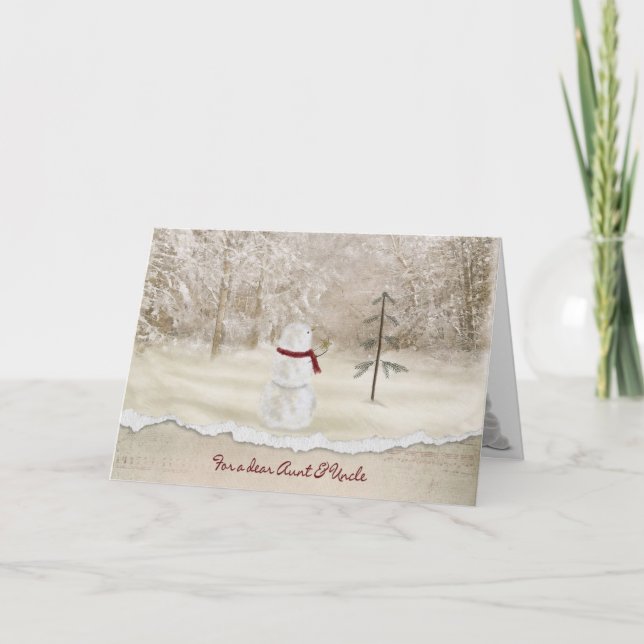 Cartes Pour Fêtes Annuelles Noël pour tante et oncle (Devant)