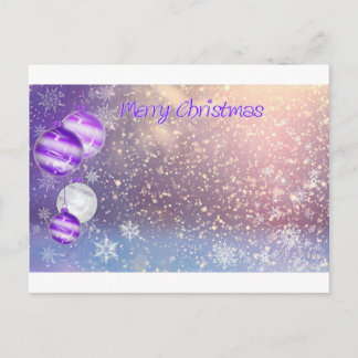 Cartes Pour Fêtes Annuelles Noël-Pourpre