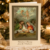 Noël religieux Jésus Vierge Marie Saint Joseph