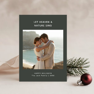 Cartes Pour Fêtes Annuelles Noël religieux Photo sombre et sombre de jeunes