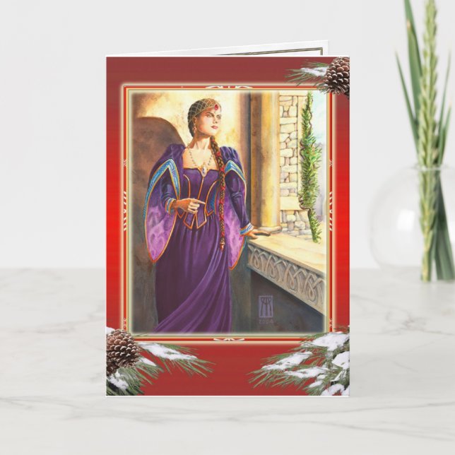 Cartes Pour Fêtes Annuelles Noël Renaissance (Devant)