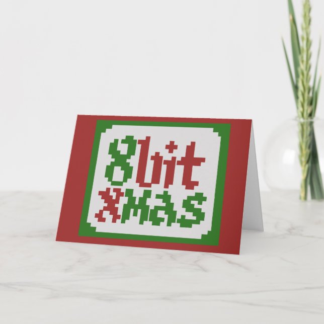 Cartes Pour Fêtes Annuelles Noël rétro pour les joueurs (Devant)
