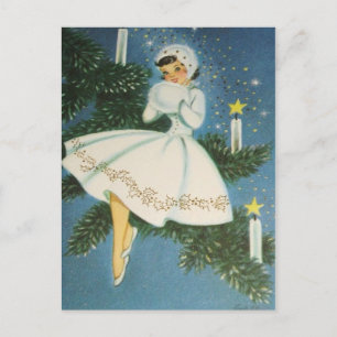 Cartes Pour Fêtes Annuelles Noël rétro vintage férié