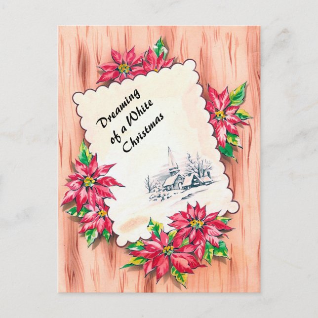 Cartes Pour Fêtes Annuelles Noël, rêve d'un blanc (Devant)