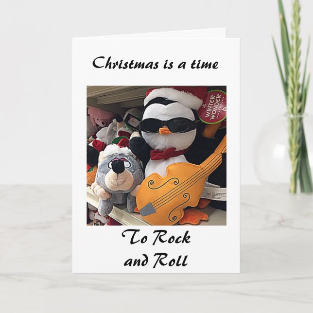 CARTES POUR FÊTES ANNUELLES NOËL=ROCK/ROLL "SWEETHEART" (Devant)