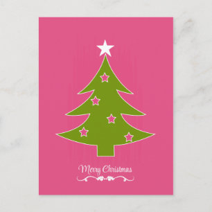 Cartes Pour Fêtes Annuelles Noël rose