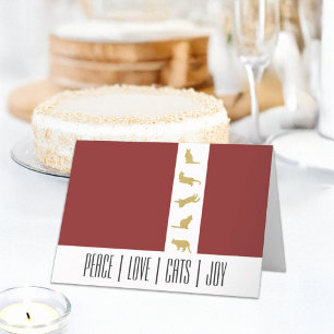 Cartes Pour Fêtes Annuelles Noël Rouge Blanc Rouge Or