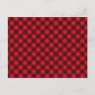 Cartes Pour Fêtes Annuelles Noel rouge et noir Buffalo plaqué