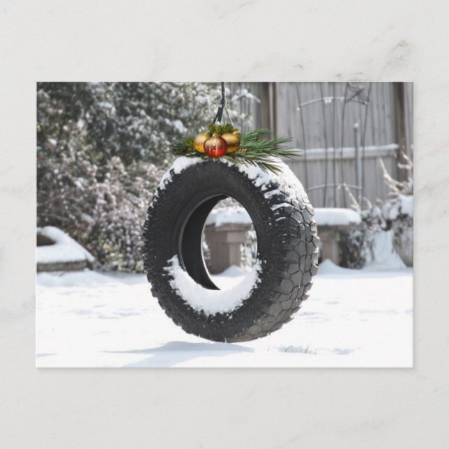 Cartes Pour Fêtes Annuelles Noël rural (Devant)