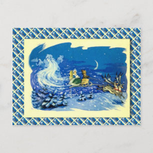 Cartes Pour Fêtes Annuelles Noël russe vintage, Fantom Père Noël