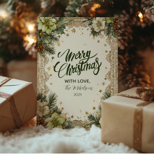 Cartes Pour Fêtes Annuelles Noël Rustic Woodland Charme
