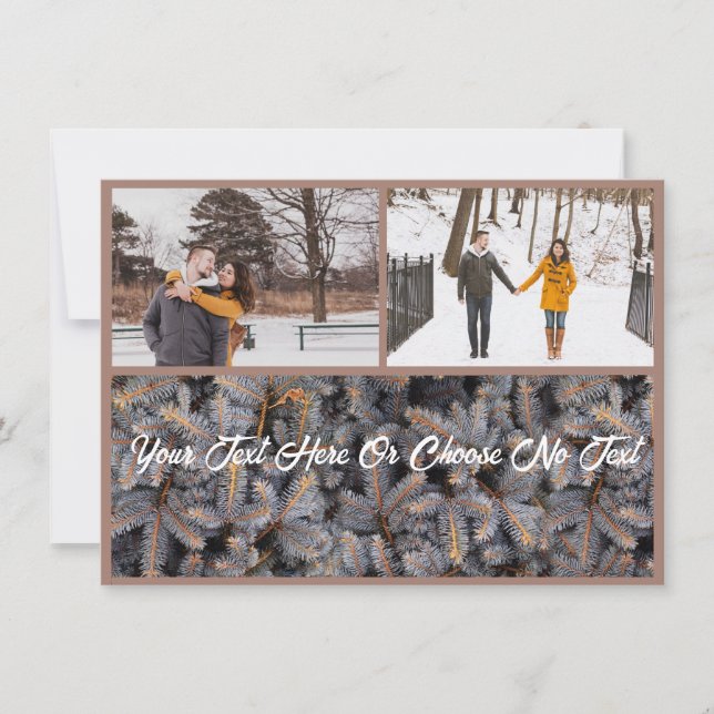 Cartes Pour Fêtes Annuelles Noël rustique Élégant Solstice d'hiver Woodland (Devant)