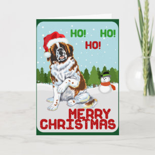 Cartes Pour Fêtes Annuelles Noël Saint Bernard