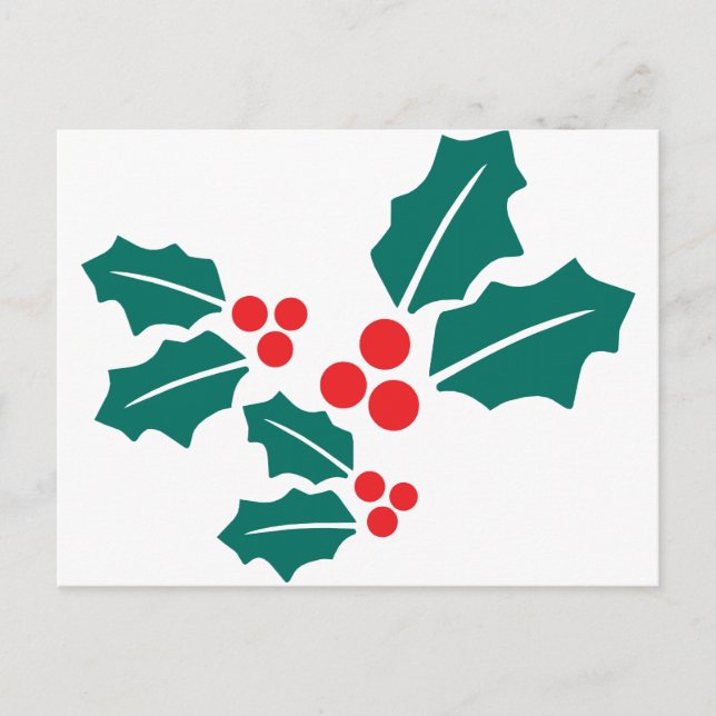 Cartes Pour Fêtes Annuelles Noël saint Feuille (Devant)