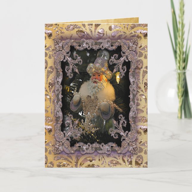 Cartes Pour Fêtes Annuelles Noël Saint Nicolas Victorian (Devant)