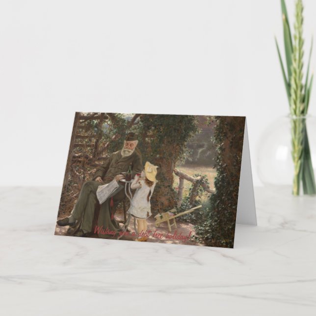 Cartes Pour Fêtes Annuelles Noël sans dette (Devant)