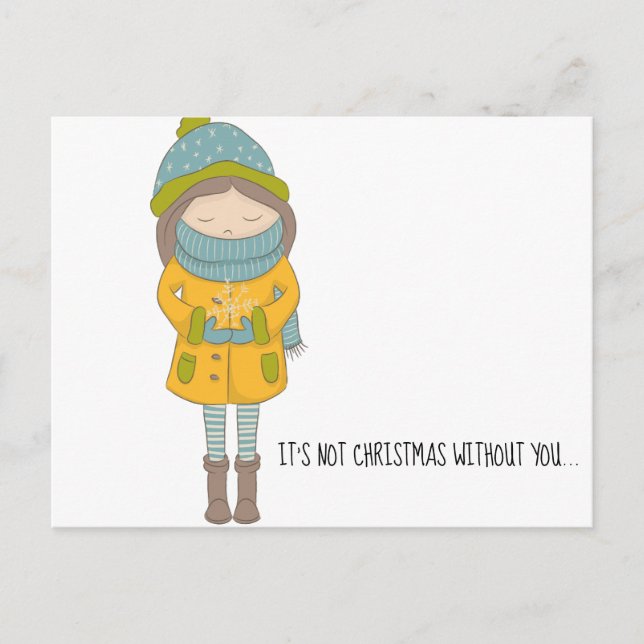Cartes Pour Fêtes Annuelles Noël sans toi (Devant)