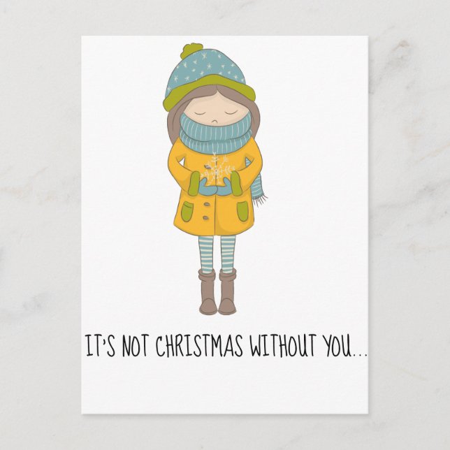 Cartes Pour Fêtes Annuelles Noël sans toi (Devant)