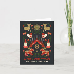 Cartes Pour Fêtes Annuelles Noël Scandi Personnalisé