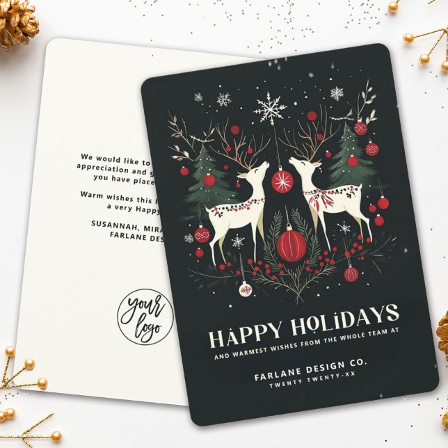 Cartes Pour Fêtes Annuelles Noël scandinave chaleureux (Créateur téléchargé)
