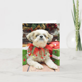Cartes Pour Fêtes Annuelles Noël - Shih Tzu - Bailey