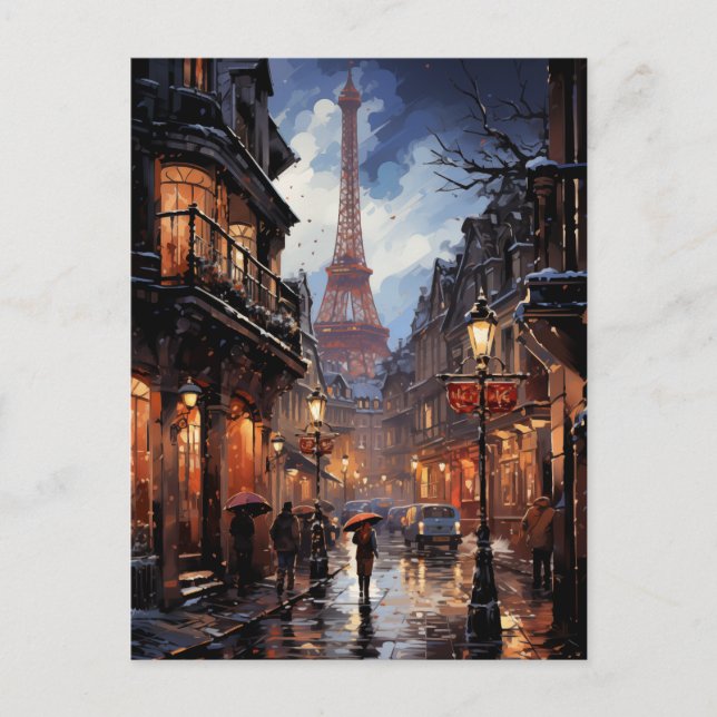 Cartes Pour Fêtes Annuelles Noël Shopping À Paris (Devant)