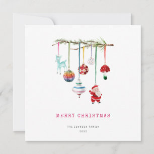 Cartes Pour Fêtes Annuelles Noël simple et coloré