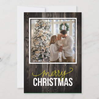 Cartes Pour Fêtes Annuelles Noël simple et rustique