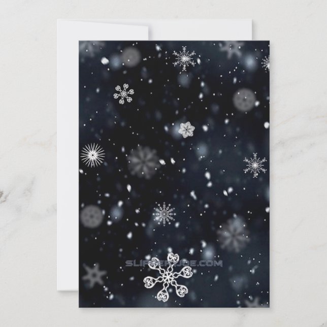 Cartes Pour Fêtes Annuelles Noël SlipperyJoe de différentes tailles (Devant)