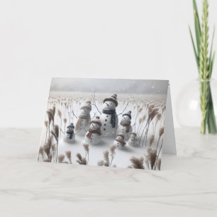 Cartes Pour Fêtes Annuelles Noël Snowman