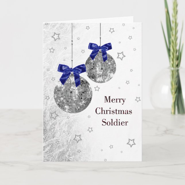 Cartes Pour Fêtes Annuelles Noël - Soldat - Militaire - USA (Devant)