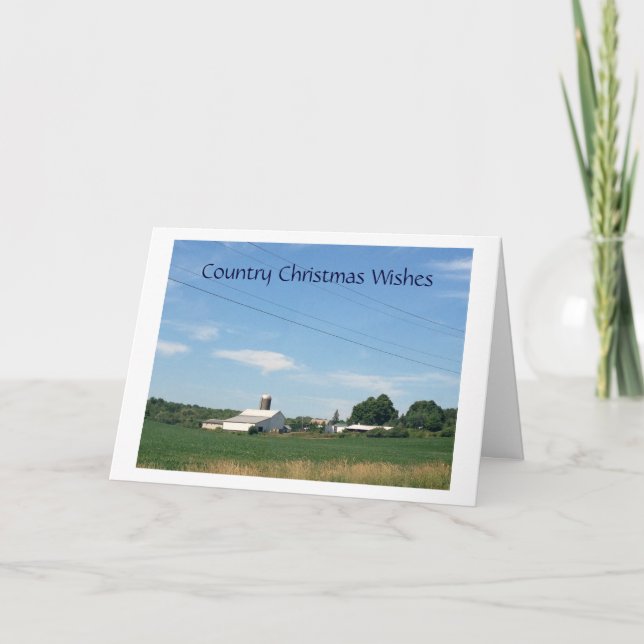 CARTES POUR FÊTES ANNUELLES NOËL SOUHAITE DU PAYS (Devant)